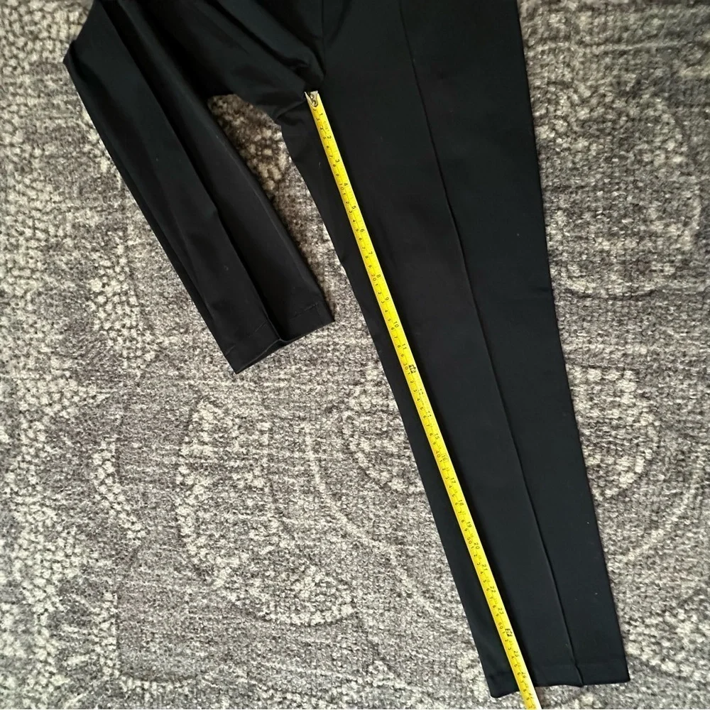 CAMBIO Women’s Size 2 Black Ros Techno Stretch Pin Tuck Seamed Trousers Pants